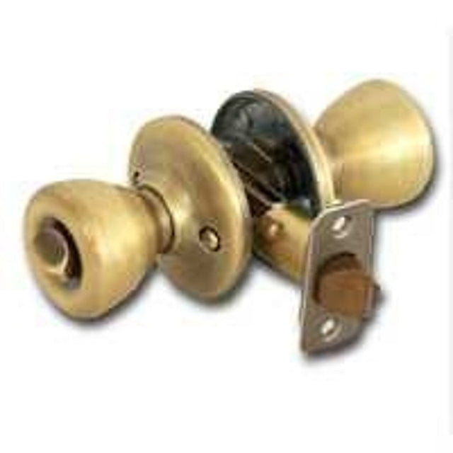 Kwikset 400T 56ALRCSK3BX Entry Knob, Antique Brass, Brass, K3 Keyway, 3 Grade, Pack of 3