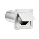 Lambro 1422WTP Single Flap Exhaust Vent, Plastic, White