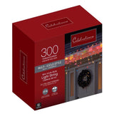 Celebrations Red Incandescent Mini Multicolored 300 ct Icicle Christmas Lights 17 ft.