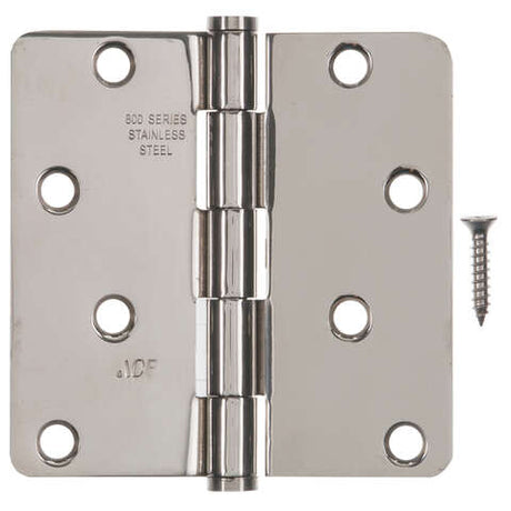 Ace 4 in. L Stainless Steel Residential Door Hinge 1 pk