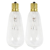 Celebrations Incandescent C9 Clear/Warm White 2 ct Replacement Christmas Light Bulbs