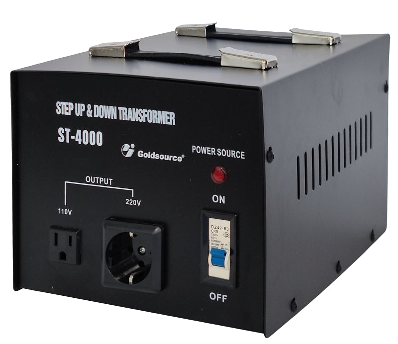 Goldsource ST Series ST-4000 Step Up and Step Down Transformer, 1-Phase, 220/240 V Secondary, 50 to 60 Hz