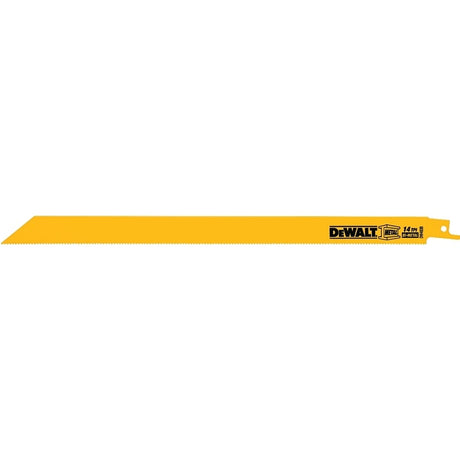 DEWALT DW4838 Reciprocating Saw Blade, 3/4 in W, 12 in L, 14 TPI