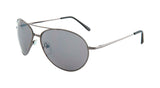 Piranha Aviator Unisex Silver Frame Gray Lens Sunglasses, Pack of 6