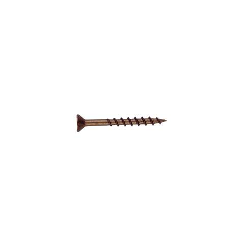 Grip-Rite No. 6 X 2 in. L Phillips Yellow Zinc Coarse Wood Screws 128 pk, Pack of 12