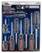 Vulcan SD-SET-7 Screwdriver Set, 10-Piece, Blue & Red (Handle)