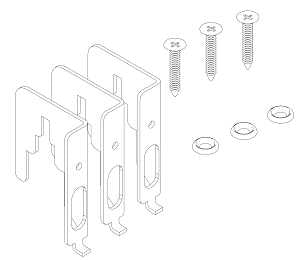 madix EPPMVDB Extended Pegboard Bracket, Galvanized, For: VDBNP-(NW)(ND) Vertical Divider Bar, Pack of 2