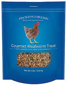 Pecking Order 009327 Chicken Mealworm Treat, 8 lb Bag