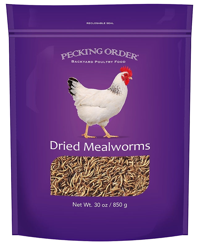 Pecking Order 009332 Chicken Mealworm Treat, 30 oz Bag