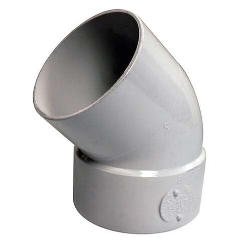 NDS Schedule 35 4 in. Hub each X 4 in. D Spigot PVC Elbow 1 pk