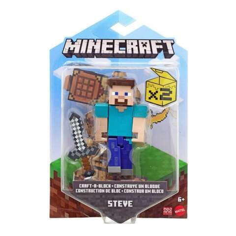 Minecraft Action Figure Multicolored 3 pc, Pack of 8