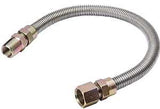 B & K G038SS101136RP Gas Connector, 1/2 in, MIP x FIP, Stainless Steel, 36 in L, 1/2 in OD