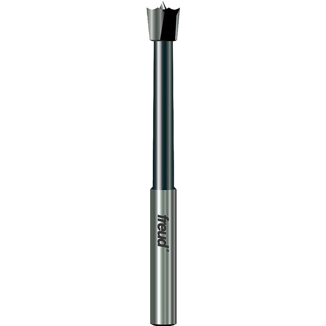 Freud Precision Shear PB-001 Forstner Bit, 1/4 in Dia, 3-1/2 in OAL, 1/4 in Dia Shank