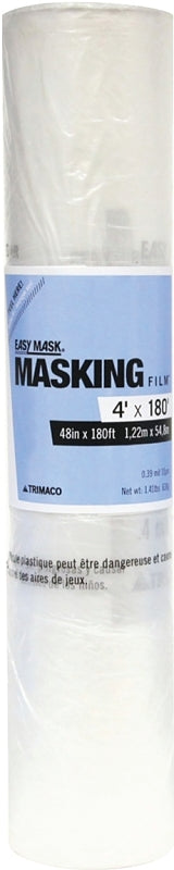 Trimaco EasyMask 64880 Masking Film, 180 ft L, 48 in W, Pack of 12