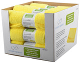 Simple Spaces OG003 Cleaning Cloth, 12 in L, 12 in W, Microfiber, Yellow, Pack of 12