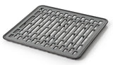 Good Grips 13190610 Sink Mat, 12-1/4 in L, 11-1/2 in W, 1/2 in Thick, Silicone, Gray