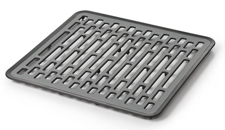 Good Grips 13190610 Sink Mat, 12-1/4 in L, 11-1/2 in W, 1/2 in Thick, Silicone, Gray