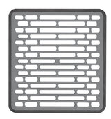 Good Grips 13190610 Sink Mat, 12-1/4 in L, 11-1/2 in W, 1/2 in Thick, Silicone, Gray