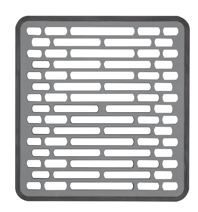 Good Grips 13190610 Sink Mat, 12-1/4 in L, 11-1/2 in W, 1/2 in Thick, Silicone, Gray