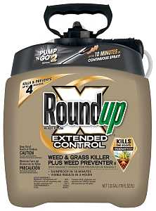 Roundup EXTENDED CONTROL 5725070 Weed and Grass Killer Plus Weed Preventer II, Liquid, Spray Application, 1.33 gal