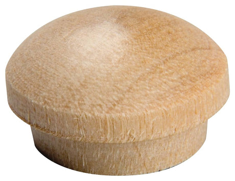 Waddell 8400.38 DP OAK Screw Hole Button, 3/8 in Head, Oak Wood