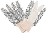 Diamondback GV-522PVD-3L Cotton Work Gloves with PVC Dots, Men's, One-Size, Straight Thumb, Knit Wrist Cuff, Fabric 80% Cotton 20% Polyester, Pack of 12