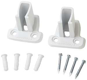 ClosetMaid 6641 Wall Bracket, Resin, White