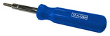 Vulcan CC922 Multi-Bit Screwdriver, Slotted: 3/16 in, 1/4 in, Phillips: #1, #2, Nutdriver: 1/4 in, 5/16 in Drive, Pack of 12