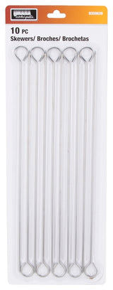 Omaha BBQ-37243B Skewer, 15 in L, Stainless Steel