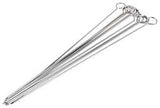 Omaha BBQ-37243B Skewer, 15 in L, Stainless Steel