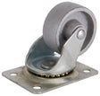 ProSource JC-S06 Swivel Caster, 2-1/2 in Dia Wheel, 1 in W Wheel, Steel Wheel, Gray, 125 lb, Steel Housing Material