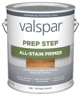 Valspar Prep Step 985 Series 044.0000985.007 All-Stain Primer, Tintable White, 1 gal, Pack of 4
