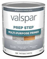 Valspar Prep Step 986 Series 044.0000986.005 Multi-Purpose Primer, Tintable White, 1 qt, Pack of 4