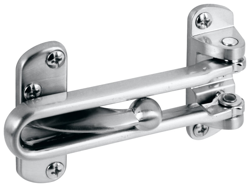 Defender Security U 10308 Swing Bar Lock, Zinc, Satin Nickel