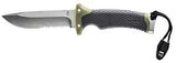 Gerber 31-003941 Ultimate Survival Knife, 4-3/4 in L Blade, Steel Blade, Ergonomic, Textured Handle, Green Handle