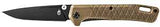 Gerber 31-004068 Folding Knife, 3.1 in L Blade, Stainless Steel Blade, 1-Blade, Textured Handle, Coyote Brown Handle