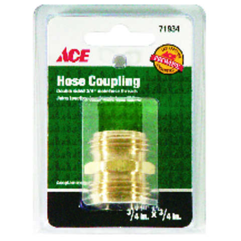 Ace 3/4 in. Brass Threaded Male Hose Coupling, Pack of 5