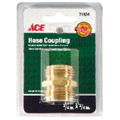 Ace 3/4 in. Brass Threaded Male Hose Coupling, Pack of 5