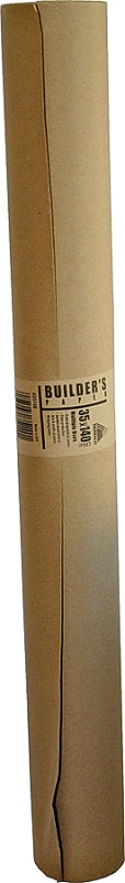 Trimaco 35140/25 Floor Paper, 140 ft L, 35 in W, Kraft Paper, Brown, Floor Mounting