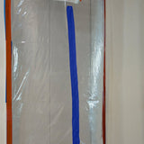 E-Z Up 06186 Fabric Adhesive Zipper, Heavy-Duty, Peel and Stick, 7 ft L, 2-3/4 in W