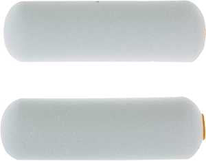 Linzer MR200-2 Roller Cover, White, 1/4 in Thick Nap, 4 in L, Foam Cover, 6/PK