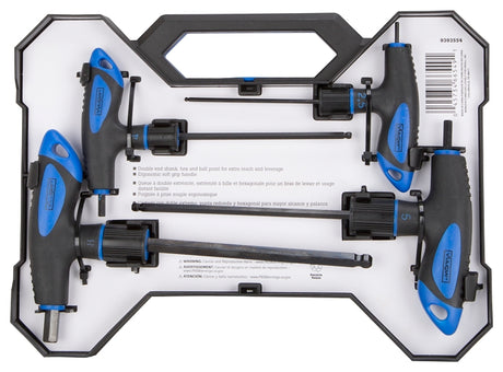 Vulcan JL-HKT-8M Hex Key Set, 8 -Piece, Steel, Black/Blue, Specifications: Metric Measurement