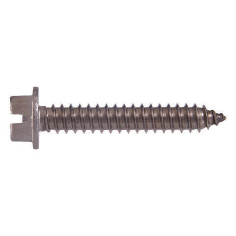 HILLMAN No. 12 X 1 in. L Slotted Hex Washer Head Sheet Metal Screws 100 pk