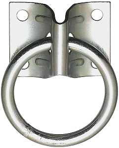 National Hardware 2060BC Series 220616 Hitch Ring, 400 lb Working Load, 2 in ID Dia Ring, Steel, Zinc