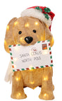 Puleo Asia Limited 75-YD2042L Lighted Golden Retriever, LED, Warm White, 25 H in