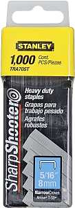 STANLEY TRA705T Staple, 27/64 in W Crown, 5/16 in L Leg, Galvanized, 24 ga, 1500/PK