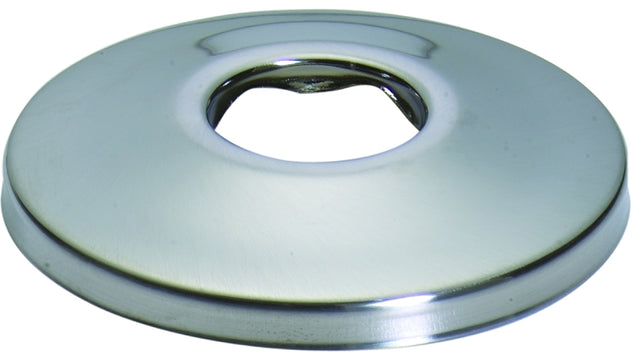 Keeney K91BN Bath Flange, 1/2 in Connection, IPS, Metal, Brushed Nickel