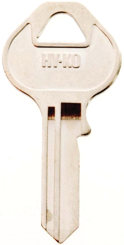 Hy-Ko 11010M12 Key Blank, Brass, Nickel, For: Master Locks and Padlocks, M12 Key Number, Pack of 10
