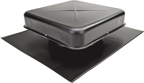 Lomanco LomanCool 600B Static Roof Vent, 16-5/8 in OAW, 60 sq-in Net Free Ventilating Area, Aluminum, Black, Pack of 6