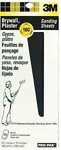 3M 99439 Sanding Screen, 11 in L, 4-3/16 in W, 180 Grit, Very Fine, Silicone Carbide Abrasive, Cloth Backing